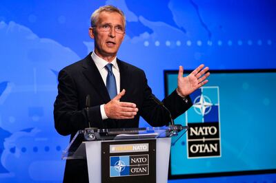 Nato chief Jens Stoltenberg defended the role of the alliance in Afghanistan. AFP