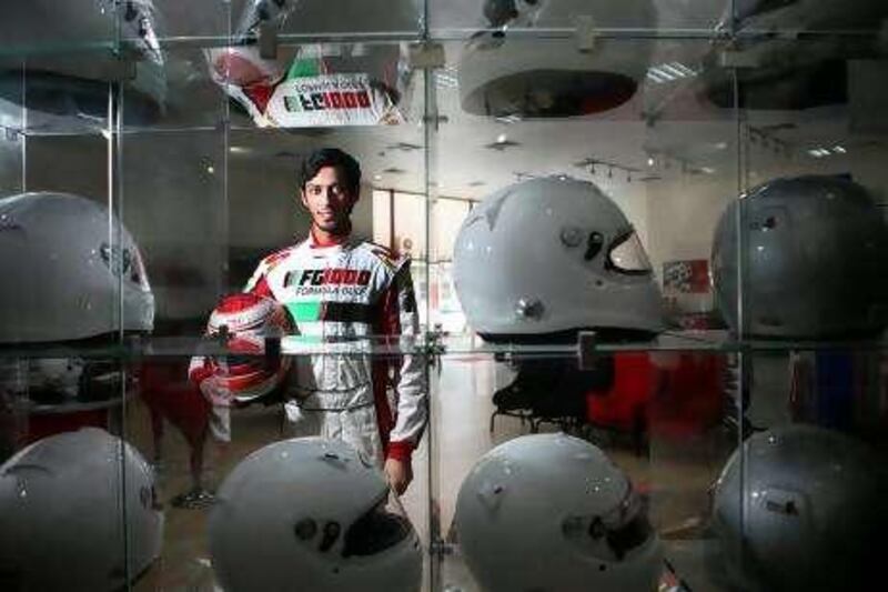 Abu Dhabi, United Arab Emitrates --- August 5, 2010 --- Haytham Sultan is a budding F1 race car driver.   ( Delores Johnson / The National )
