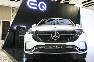 Abu Dhabi, U.A.E., November 7, 2018. Mercedes EQC Launch. Victor Besa / The National Section: Motoring Reporter: Adam Workman