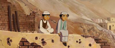 Parvana nd Shauzia in The Breadwinner. Courtesy Gulf Film