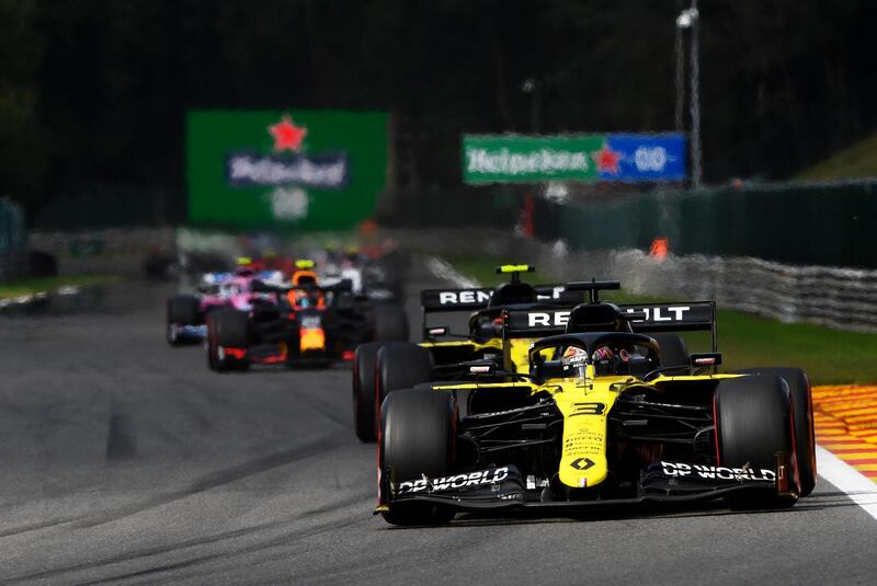 Renault's Daniel Ricciardo finished fourth. Getty