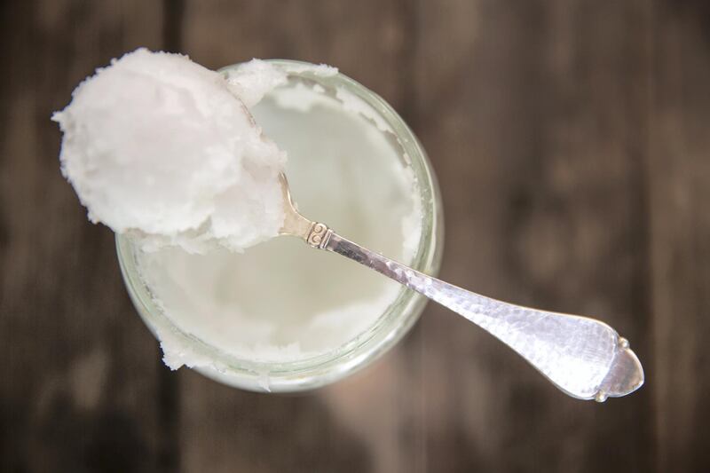 Coconut oil is a great alternative to make-up remover. Getty 