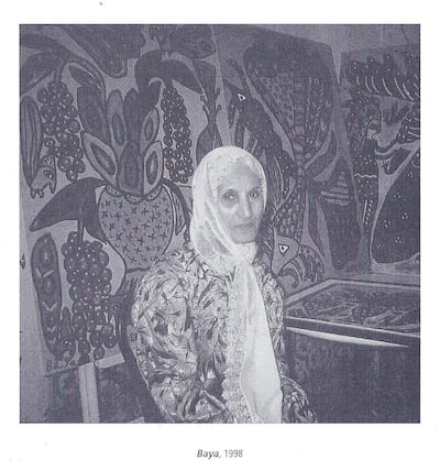 A portrait of Baya from 1998. Elmarsa Gallery, Tunis-Dubai