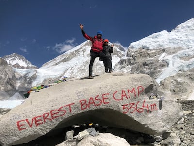 Oscar Pacheco, a year three pupil at Gems Modern Academy, climbed 5,364 metres over the course of nine days to reach Mount Everest base camp on April 4. Photo: Oscar Pacheco