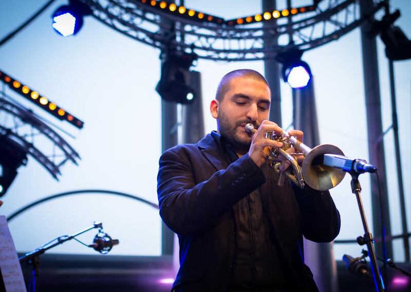 Ibrahim Maalouf performing at Juan-Les-Pins Jazz Festival in July 2013. Maalouf was trained in classical and Arabian music, but discovering Miles Davis changed his life. Didier Baverel / WireImage / Getty Images