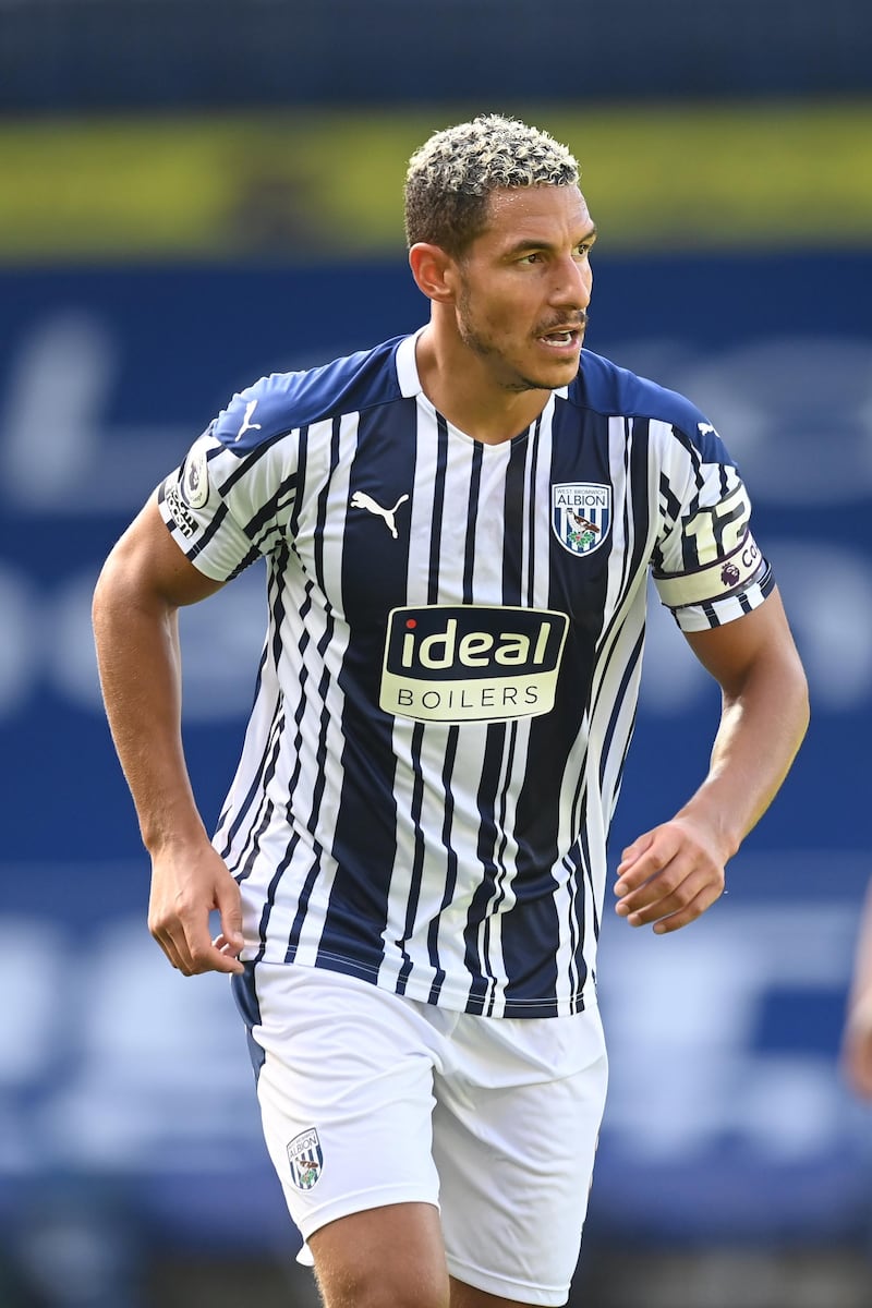 WEST BROMWICH, ENGLAND - SEPTEMBER 13: Jake Livermore of WBA in action during the Premier League match between West Bromwich Albion and Leicester City at The Hawthorns on September 13, 2020 in West Bromwich, England. (Photo by Michael Regan/Getty Images)