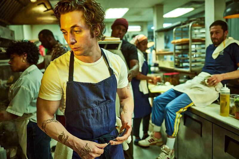Jeremy Allen White is nominated for Best Actor in a TV Series (Comedy), for The Bear, which is also up for Best Television Series (Comedy). Photo: FX