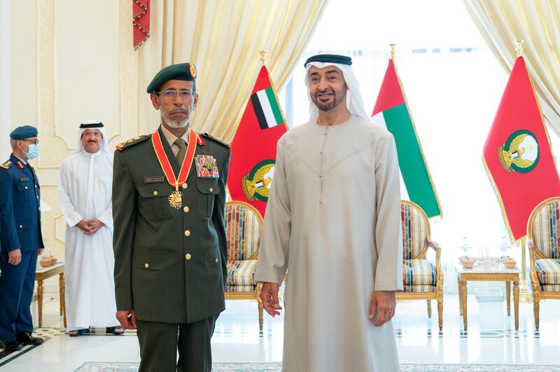 Lt Gen Al Rumaithi received the order in recognition of his long and distinguished military career. 