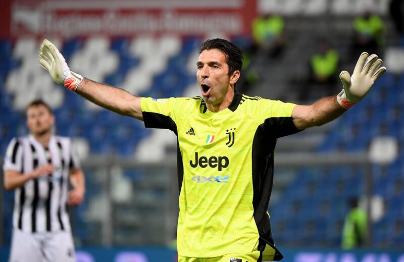 Juventus' Gianluigi Buffon during the Coppa Italia final against Atalanta. Reuters