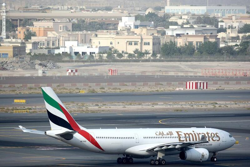 Emirates Airlines is expanding so rapidliy it may outgrow its hub at Dubai International Airport. Andrew Parsons / The National