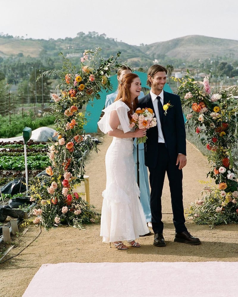 'Harry Potter' star Bonnie Wright married Andrew Lococo in California in March. Photo: Bonnie Wright / Instagram