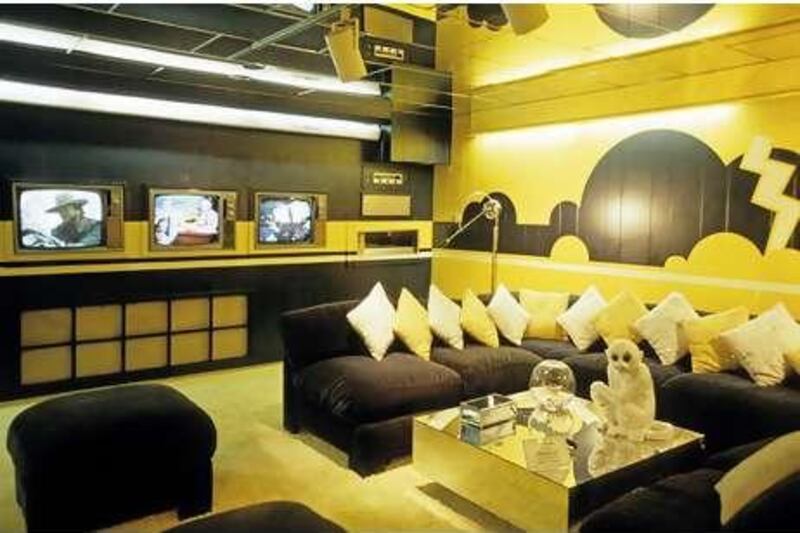 The TV Room in Graceland reflects Presley's forward-thinking aesthetic.