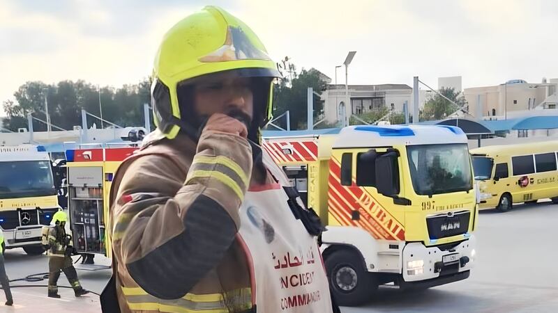 Sgt Omar Khalifa Al Ketbi, firefighter at Dubai Civil Defence who had died responding to a fire in Al Awir. Photo: Salem Al Ketbi