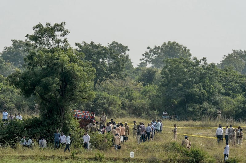 The men were killed while trying to escape during a re-enactment of the crime in the southern city of Hyderabad, a top police officer said. AFP