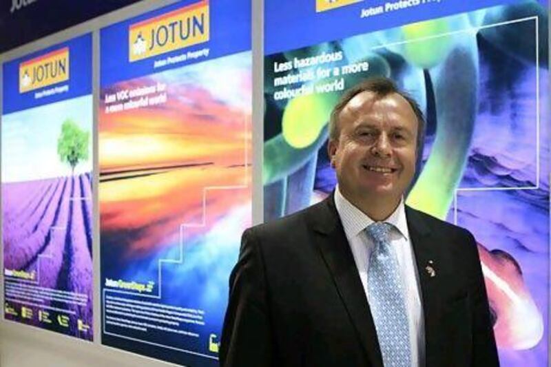 Sverre Knudsen, the general manager of Jotun Paints in Abu Dhabi, says the UAE is one of his company's biggest markets. Ravindranath K / The National