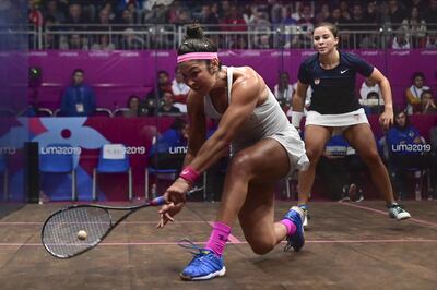 American squash player Amanda Sobhy will get the chance to compete at a home Olympics. AFP