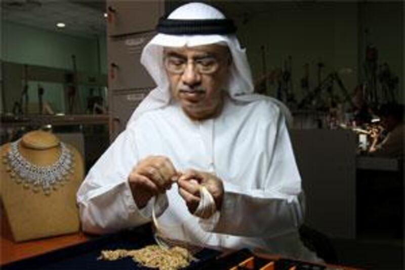 Tawfique Abdullah, the chairman of Damas, in the company's production area at the Dubai Multi Commodities Centre.