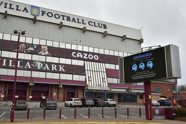 Aston Villa reported a 'significant' coronavirus outbreak and closed its training ground a day before their FA Cup home game against Liverpool. AP