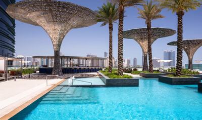 The pool at Rosewood Abu Dhabi. Photo: Rosewood Abu Dhabi