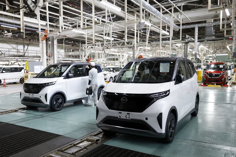 Nissan Sakura electric vehicles. Bloomberg