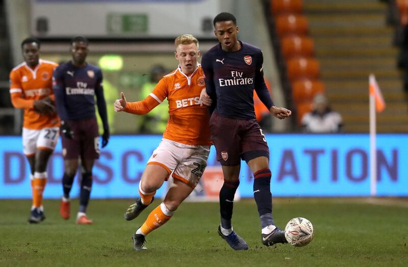 Centre midfield: Joe Willock (Arsenal) – The 19-year-old pressed his case to play more often with a well-taken brace in Arsenal’s comfortable win at Blackpool. Getty Images