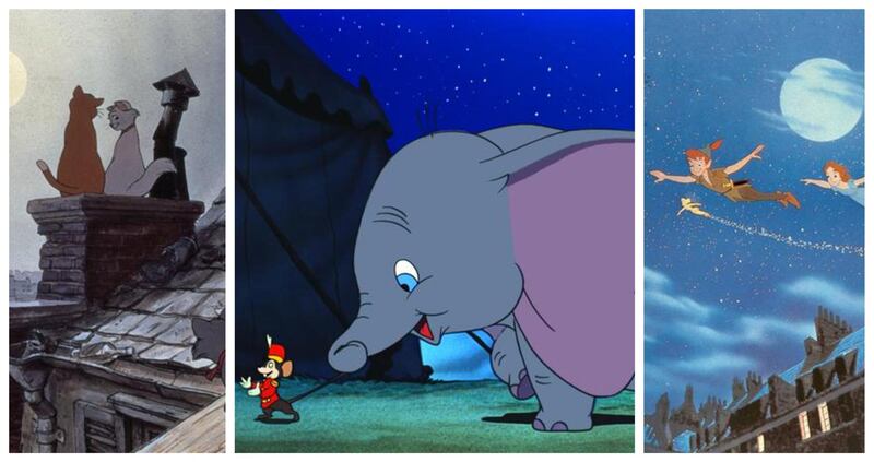 Original Disney films 'The Aristocats', 'Dumbo' and 'Peter Pan' are now not accessible for those with children's accounts on streamer Disney+. Courtesy Walt Disney Productions