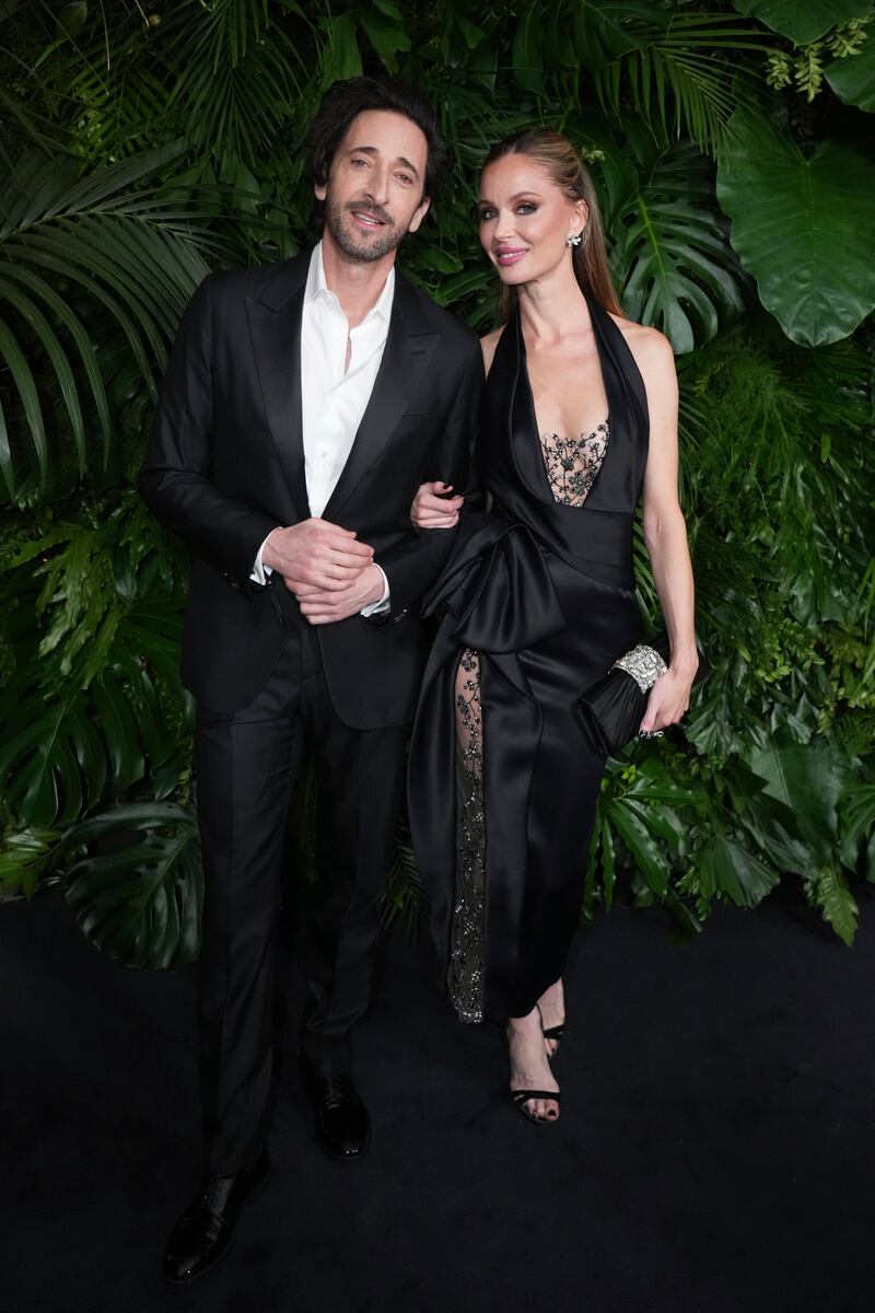 Adrien Brody and Georgina Chapman 