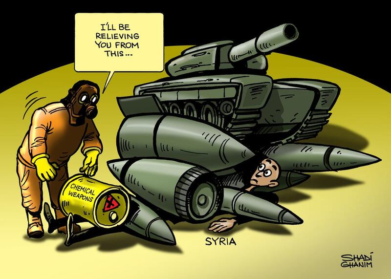 Cartoon by Shadi Ghanim (06/10/2013)