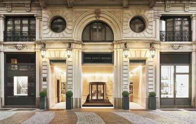 Tuttle drew on the historical palazzo at the centre of the Park Hyatt Milan. Courtesy Hyatt / Hospitality Builders