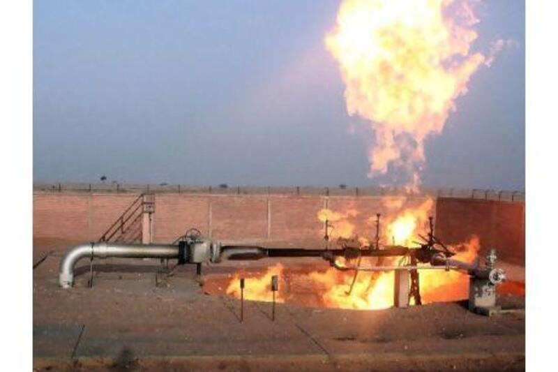 Flames erupt Wednesday from a blast at an Egyptian gas pipeline that supplies gas to Israel and Jordan. The pipeline exploded early Wednesday in what  officials described as an act of sabotage in North Sinai province. Governor Abdul Wahab Mabrouk told state TV that the explosion was an "act of sabotage" and said there were no reported causalities.