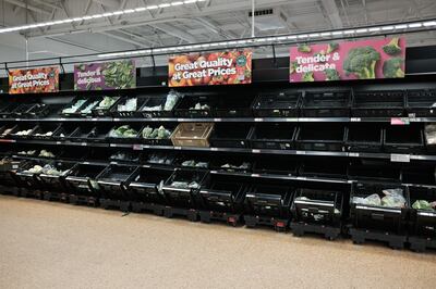 Asda has imposed purchase limits on eight lines of fruit and vegetables due to 'sourcing challenges'. PA