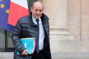 French foreign minister Jean-Yves Le Drian said Iran gained nothing from withdrawing from the nuclear deal.. AFP