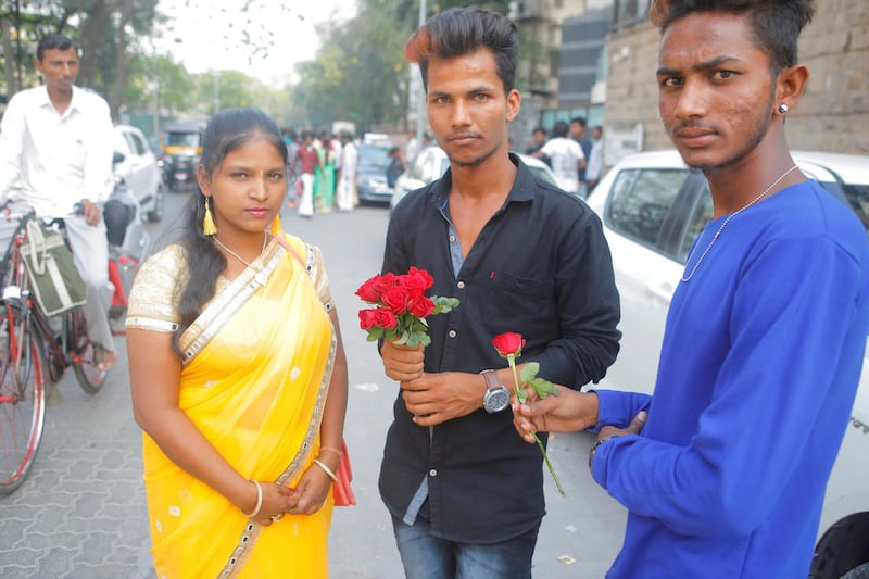 27 Feb 2018, Mumbai - INDIA
Bhagyashree Kamble, Navin and Rohan arrived from Gulbarga, Karnataka, for Sridevi's funeral. They have been in Mumbai since 2 days.  
(Subhash Sharma for The National) 