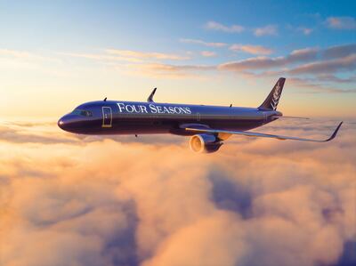 Four Seasons private jet is available for charter bookings. Photo: Four Seasons