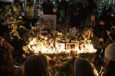 Mourners at a vigil for the victims of the Ukraine International Airlines flight PS752 in Canada. At least 57 Canadians were among the dead. Bloomberg