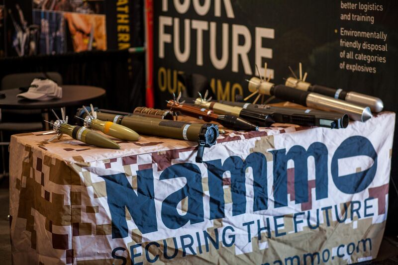 A Nammo stand at Marine West Expo in California. Alamy