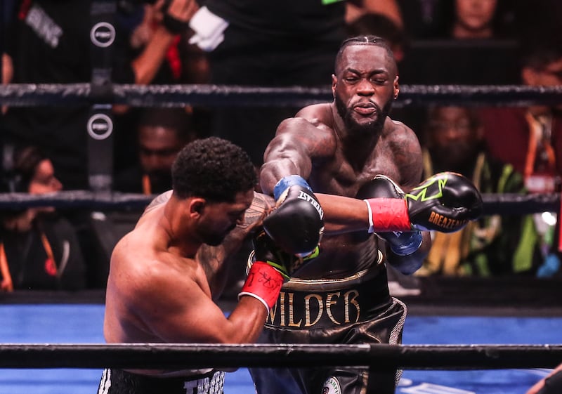 May 18, 2019: Wilder beat Dominic Breazeale (USA) by KO in Round 1. Wilder dealt out another first-round battering, this time to a hapless Breazeale, who could not recover from a knockdown that occurred with 43 seconds left. It was Wilder's 20th first-round KO to leave his record at 40-0-1. Getty Images
