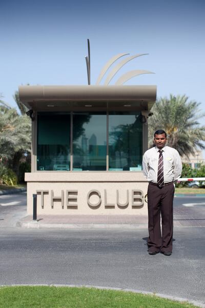 February 29, 2012, Abu Dhabi, UAE:
In honor of The Club's anniversary (it was formerly known as The British Club), The National has decided to take a stroll down memory lane whilst profiling current members and employees of the city's oldest expat social club.

Seen here: Abdul Hakeem the Gatehouse Supervisor, has been working at the Club for 11 years. 

Lee Hoagland/The National