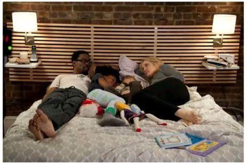 Chris Rock, left, and Julie Delpy, right, in a scene from Delpy's film 2 Days in New York.