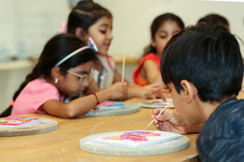 Children can participate in the Qattara Arts Centre Summer Camp in Al Ain. Courtesy DCT 