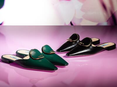 Shoes from Prada's new Middle East collection. Courtesy Prada