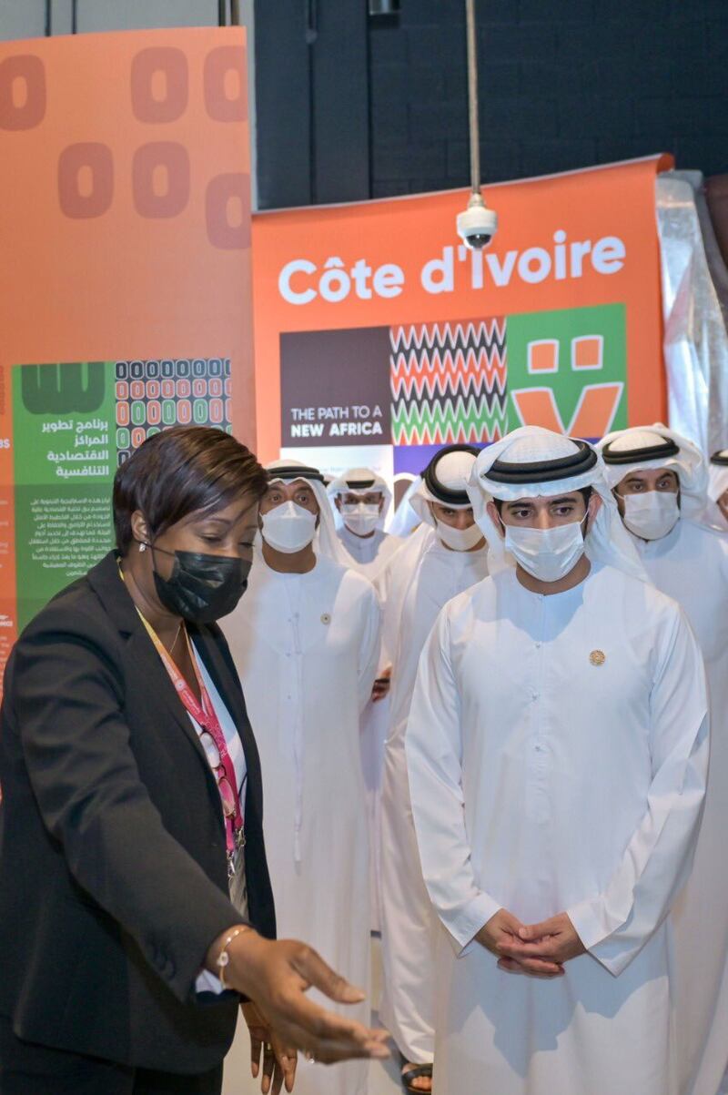 Sheikh Hamdan praised the participation of the African nations in Expo 2020 Dubai.