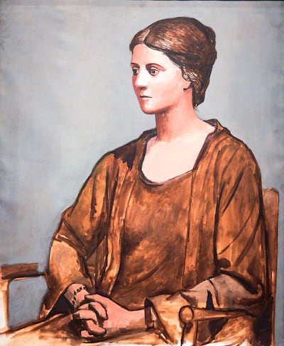 Picasso's Portrait of a Seated Woman is now on show in Abu Dhabi. Photo: Victor Besa / The National