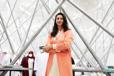 Noura Al Saleh, deputy commissioner general for the Bahrain pavilion at Expo 2020 Dubai. Pawan Singh / The National