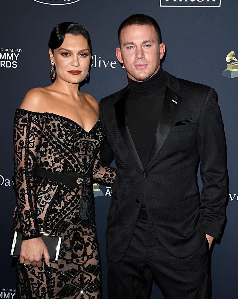 Jessie J and Channing Tatum attend the Pre-Grammy Gala and Grammy Salute to Industry Icons Honouring Sean 'Diddy' Combs on January 25, 2020 in Beverly Hills, California. AFP