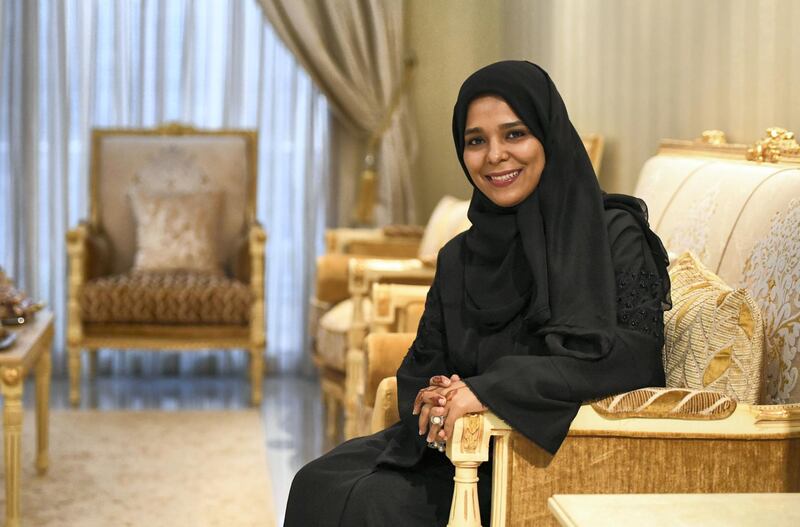 Abu Dhabi, United Arab Emirates - Shaima Al Jabry, 39, at her home in Baniyas, owns her practice as a life coach on October 17, 2018. (Khushnum Bhandari/ The National)