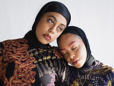'We make a conscious decision to be each other's companion and confidant': model Junaynah El Guthmy, left, on sister Zeyanah