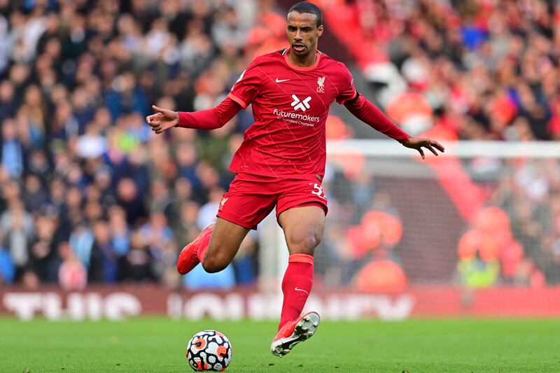 MOST PASSES IN PREMIER LEAGUE 2021/22 SEASON: 10)  Joel Matip (Liverpool) 438 passes in six games. AFP