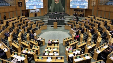 Members of parliament attend a parliament session, in Amman, Jordan. Reuters