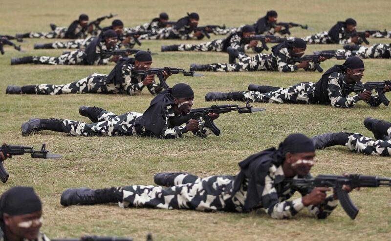 According to authorities from CRPF, 368 new policemen were formally inducted into the force after completing a 44-week training course and will be deployed in different parts of India. Danish Ismail/Reuters